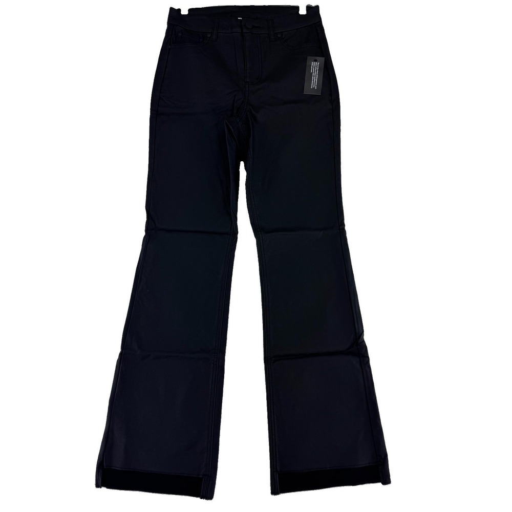 Denim & Co Canyon Retreat Coated Bootcut Jeans Pants 6 Regular Black